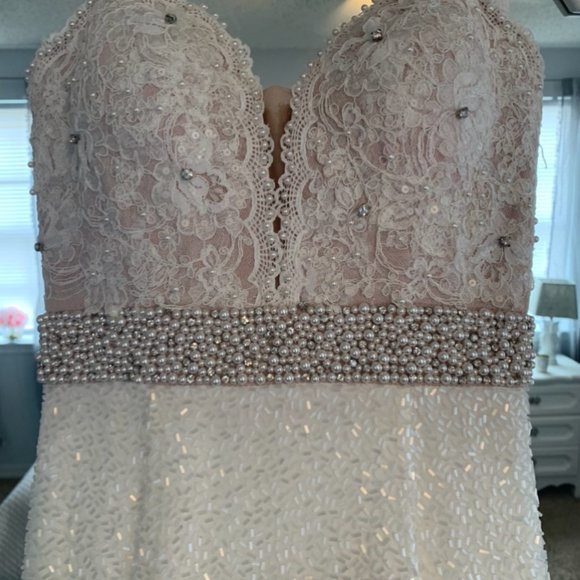 Sherri Hill 11260 White Pageant/Prom/Wedding Dress - Picture 14 of 16